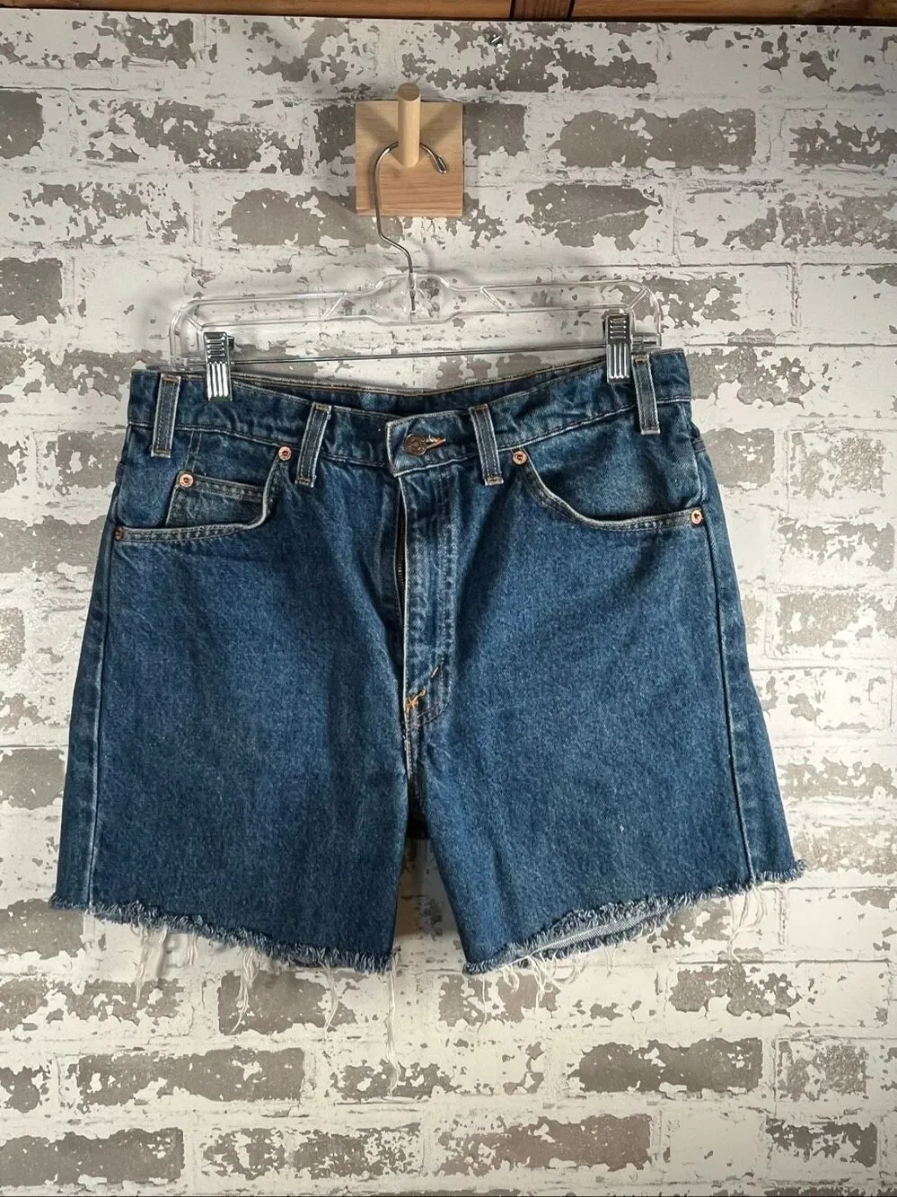 Levi’s | women vintage Orange tag denim cut off shorts